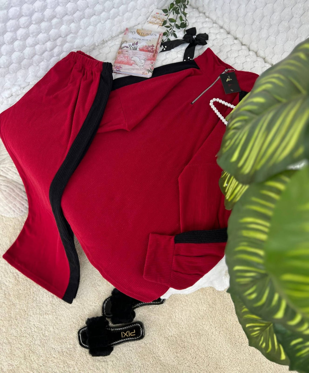 سوت قطعتين قطيفه