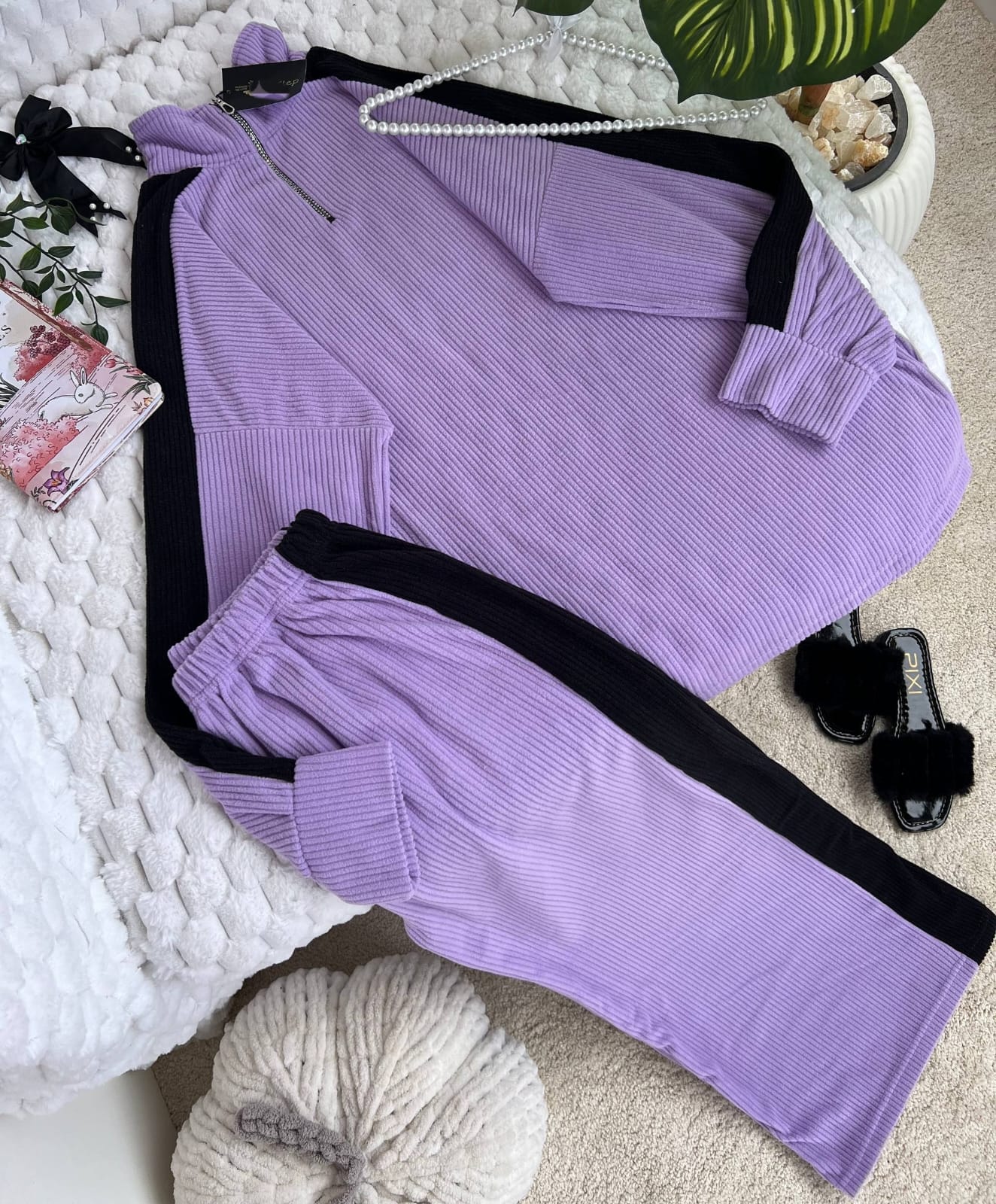 سوت قطعتين قطيفه